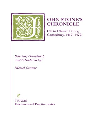 cover image of John Stone's Chronicle